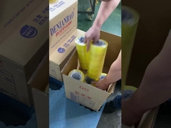 شريط التعبئة الشفافة نوع اللفافة للكرتونات