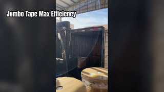 كفاءة كبيرة لشريط التغليف الجامبو