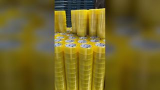 صناديق آمنة بشريط تغليف قوي باللون الأصفر