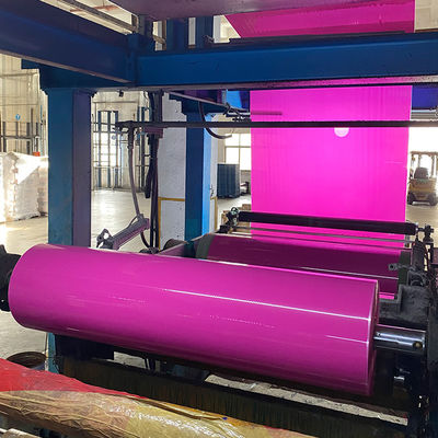 شريط العلكة Jumbo Roll 1.28*4000m مطبوع شريط التعبئة Bopp البلاستيكي الشفاف الهش