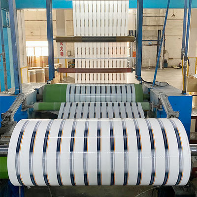 سعر جيد شريط التعبئة المطبوع Jumbo Roll Bopp مع لاصق أكريليك للتعبئة الصناعية الانترنت