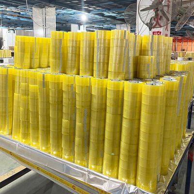 شريط التعبئة الصفراء الشفافة الصلبة الصلبة المقاومة للماء